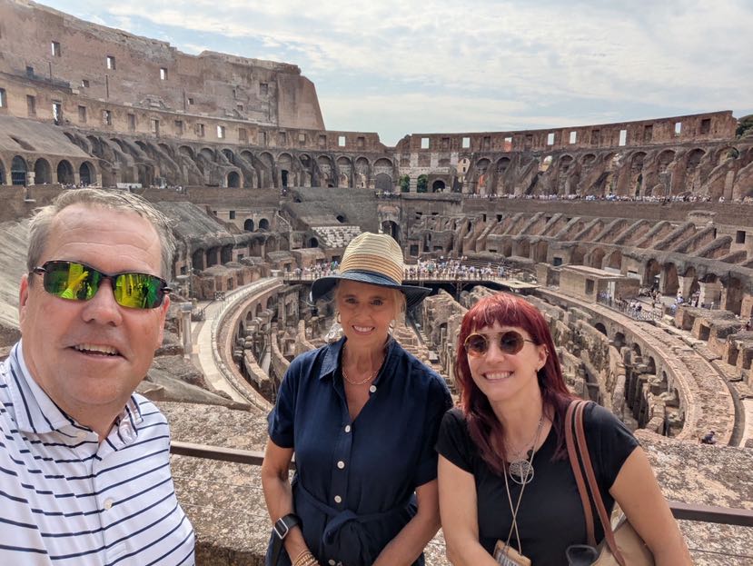 Lee & David Colosseo tour with Alessia